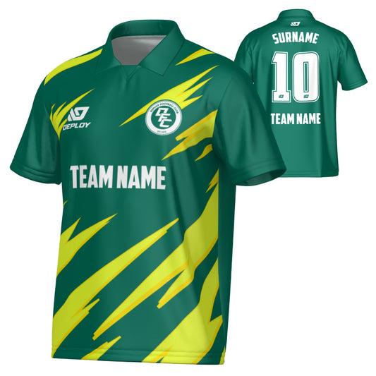 Sharp Collared Jersey - Green