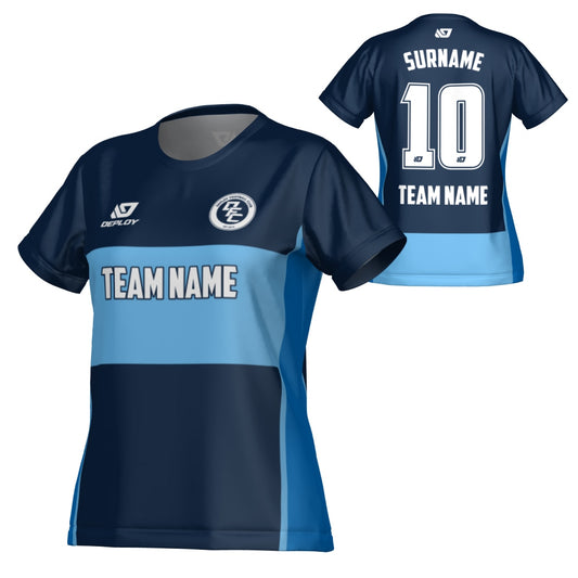 Shift Womens Jersey - Navy & Sky Blue