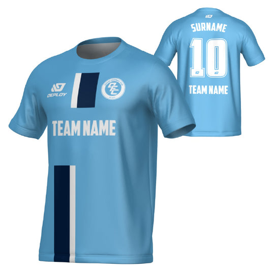Block Jersey - Sky Blue & Navy