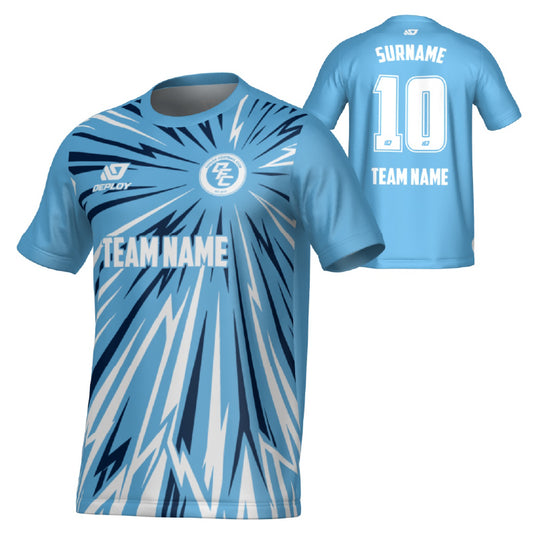 Burst Jersey - Sky Blue & Navy