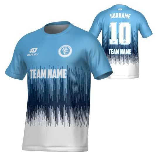 Fade Jersey - Sky Blue & Navy