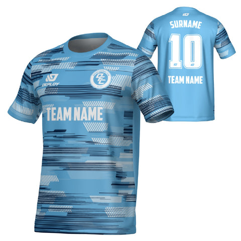 Glitch Jersey - Sky Blue & Navy