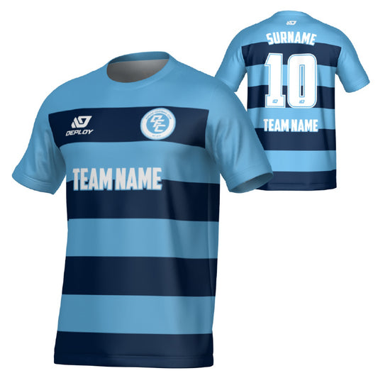 Hoops Jersey - Sky Blue & Navy