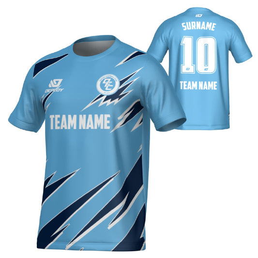 Sharp Jersey - Sky Blue & Navy