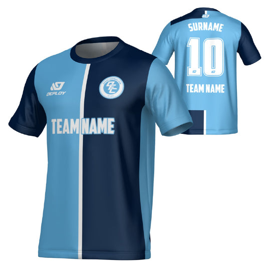 Split Jersey - Sky Blue & Navy