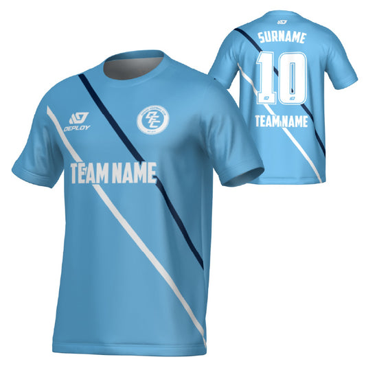 Tracks Jersey - Sky Blue & Navy