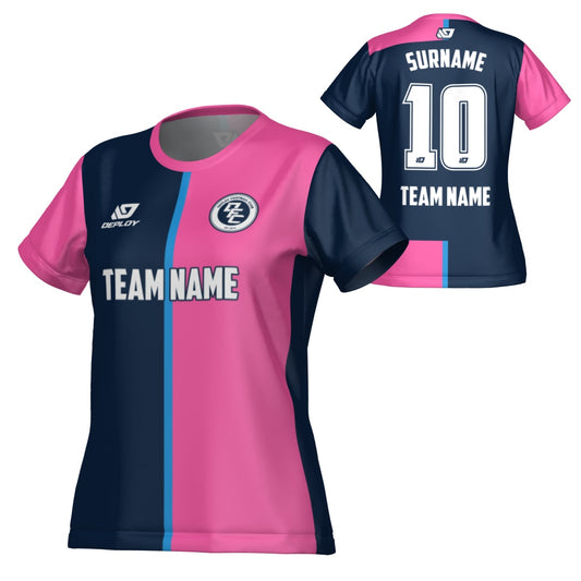 Split Womens Jersey - Navy & Pink