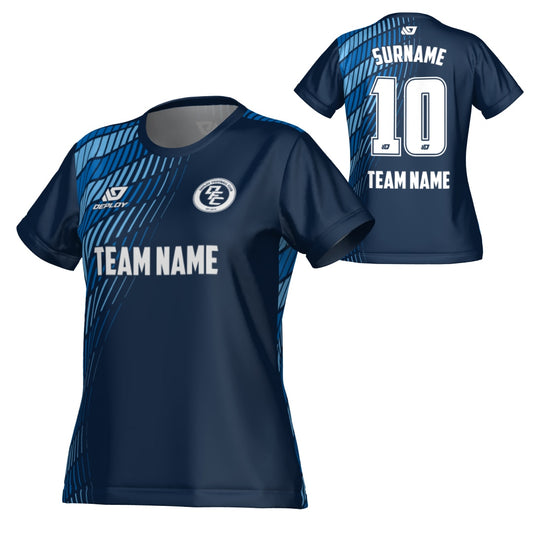 Spray Womens Jersey - Navy & Sky Blue