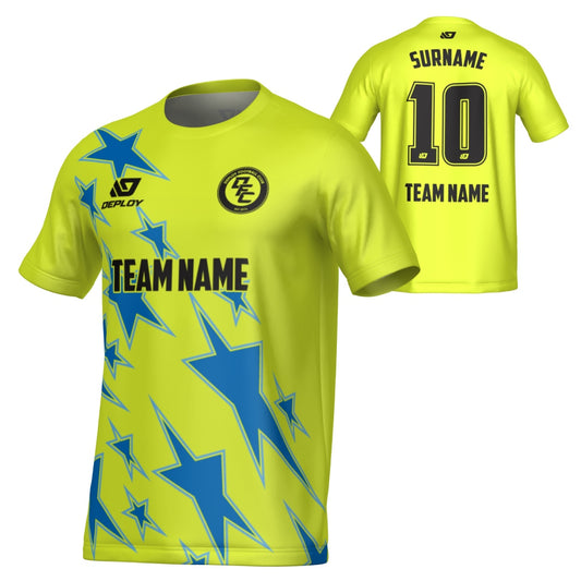 Stars Jersey - Neon Yellow