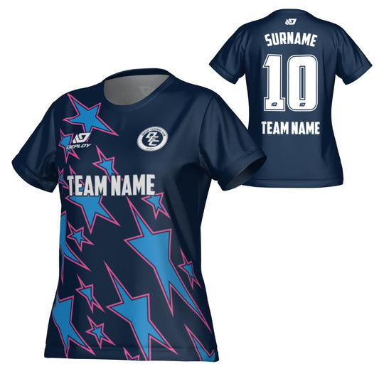 Stars Womens Jersey - Navy & Pink