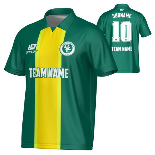 Stripe Collared Jersey - Green
