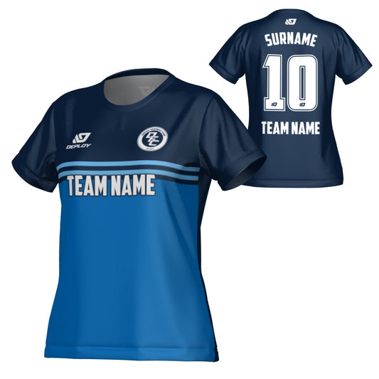 Summit Womens Jersey - Navy & Sky Blue