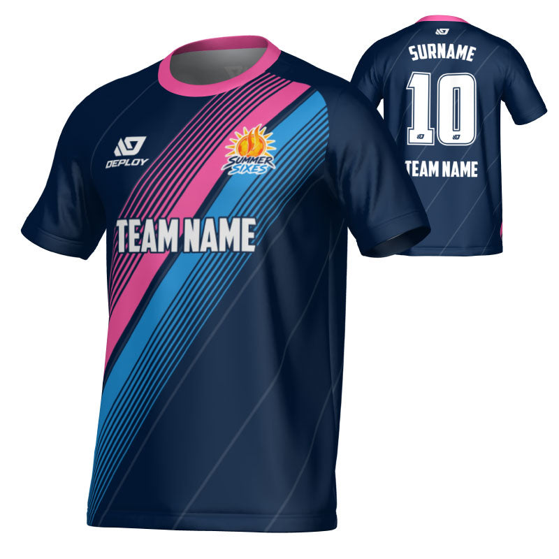 SUTHERLAND SHIRE FA SUMMER - VELOCITY - NAVY & PINK