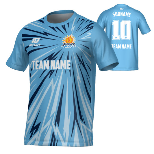 SUTHERLAND SHIRE FA SUMMER - BURST - SKY BLUE