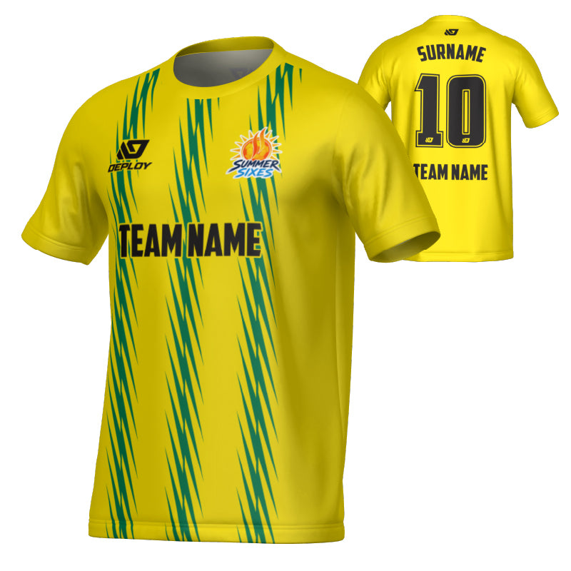 SUTHERLAND SHIRE FA SUMMER - ZIG ZAG - YELLOW & GREEN