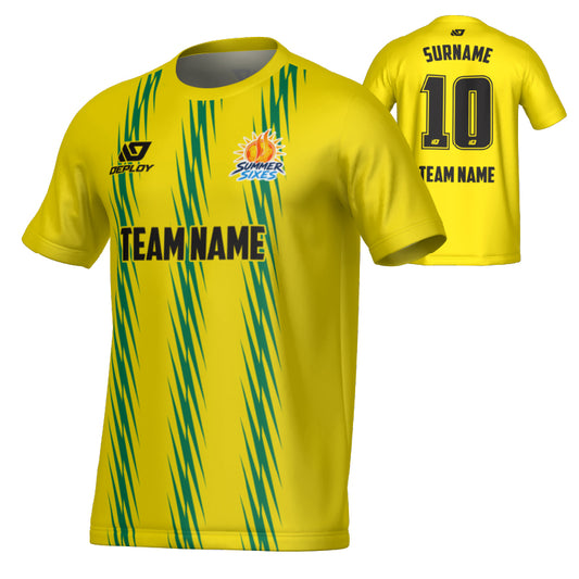 SUTHERLAND SHIRE FA SUMMER - ZIG ZAG - YELLOW & GREEN