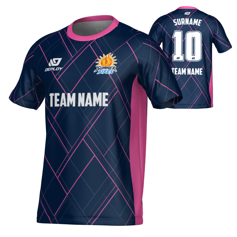 SUTHERLAND SHIRE FA SUMMER - PLAID - NAVY & PINK