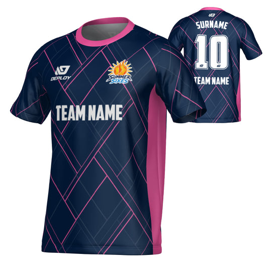 SUTHERLAND SHIRE FA SUMMER - PLAID - NAVY & PINK
