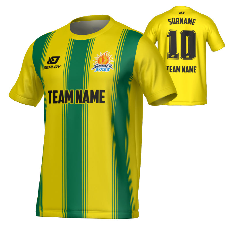 SUTHERLAND SHIRE FA SUMMER - PILLARS - YELLOW & GREEN