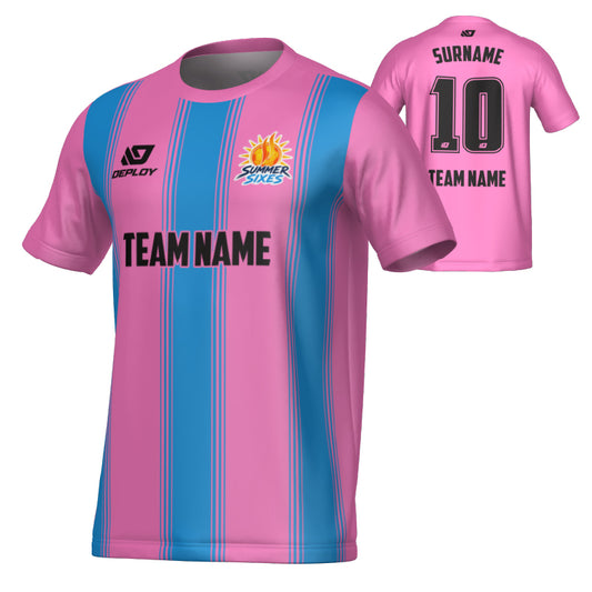 SUTHERLAND SHIRE FA SUMMER - PILLARS - PINK & SKY BLUE