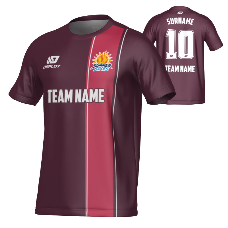 SUTHERLAND SHIRE FA SUMMER - EDGE - MAROON
