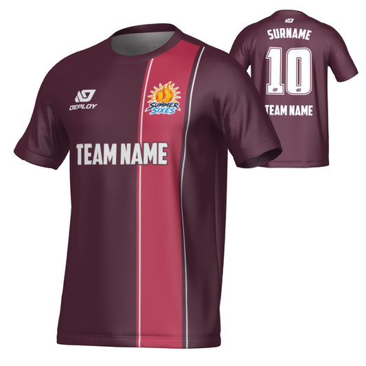 SUTHERLAND SHIRE FA SUMMER - EDGE - MAROON