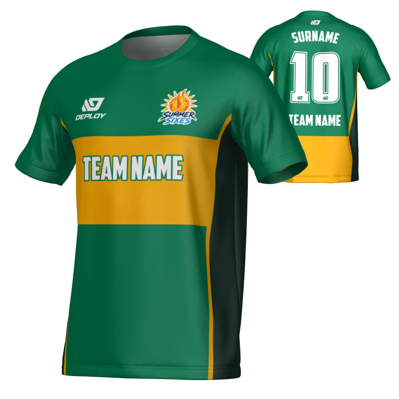 SUTHERLAND SHIRE FA SUMMER - SHIFT - GREEN & GOLD