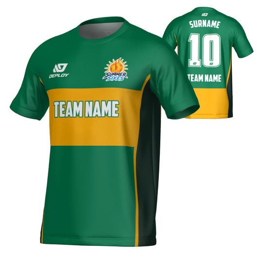 SUTHERLAND SHIRE FA SUMMER - SHIFT - GREEN & GOLD