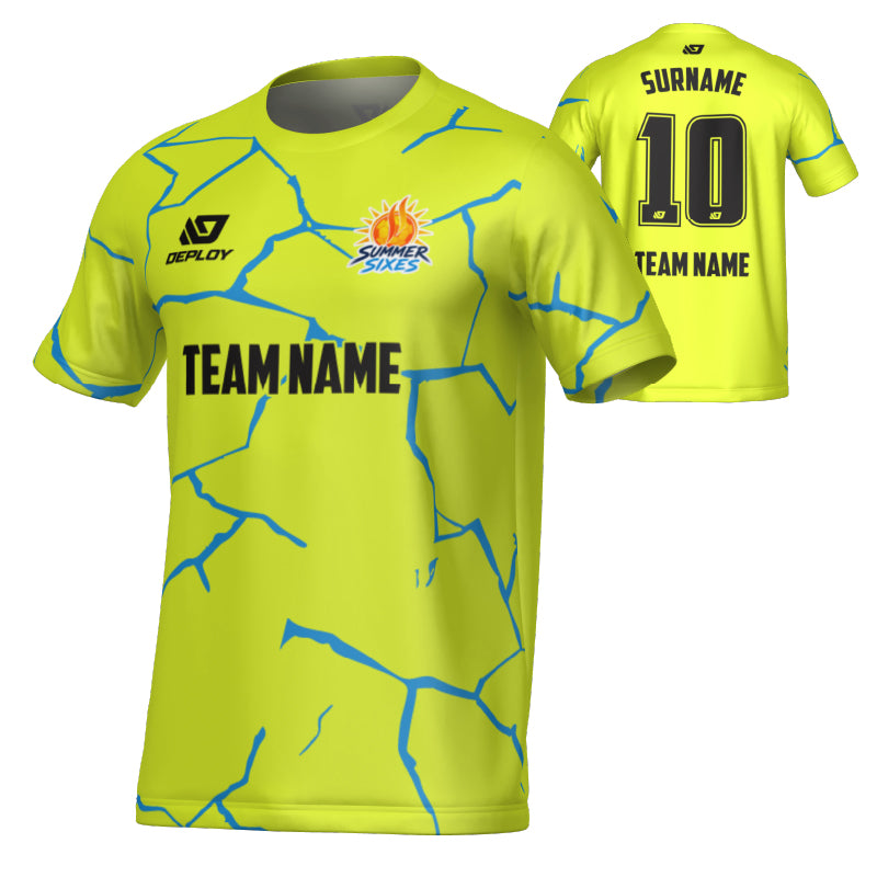 SUTHERLAND SHIRE FA SUMMER - CRACKS - NEON YELLOW