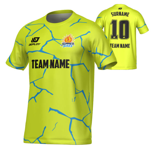 SUTHERLAND SHIRE FA SUMMER - CRACKS - NEON YELLOW