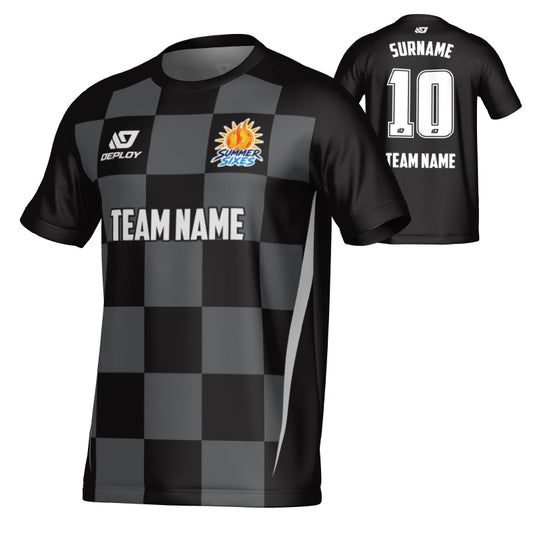 SUTHERLAND SHIRE FA SUMMER - CHECKERS - BLACK