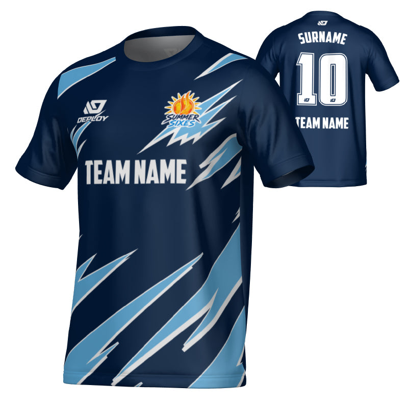 SUTHERLAND SHIRE FA SUMMER - SHARP - NAVY & SKY BLUE
