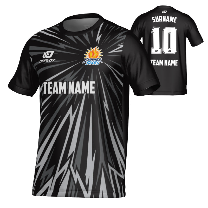 SUTHERLAND SHIRE FA SUMMER - BURST - BLACK