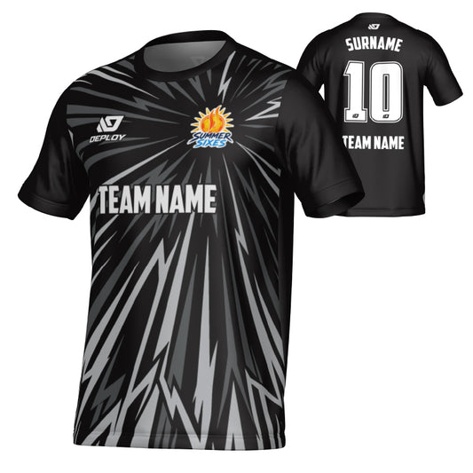 SUTHERLAND SHIRE FA SUMMER - BURST - BLACK