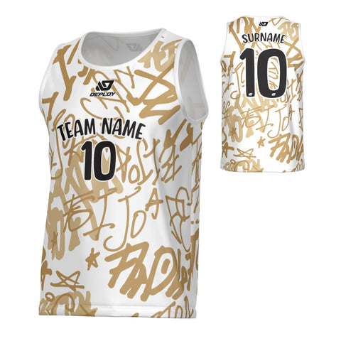 Tag Sports Singlet - White
