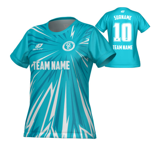 Burst Womens Jersey - Teal
