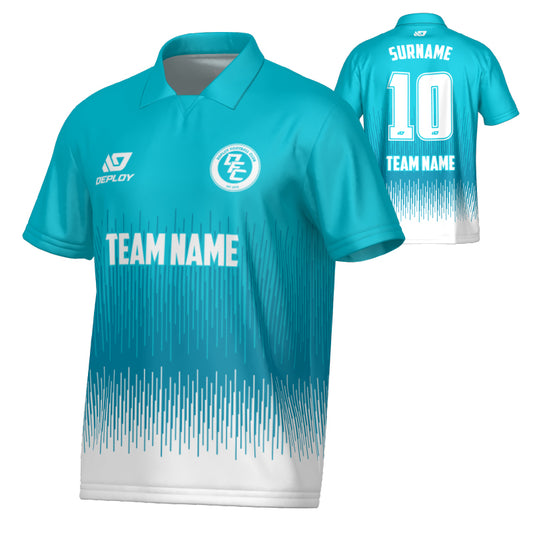 Fade Collared Jersey - Teal