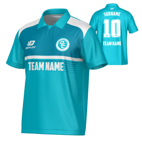 Horizon Collared Jersey - Teal