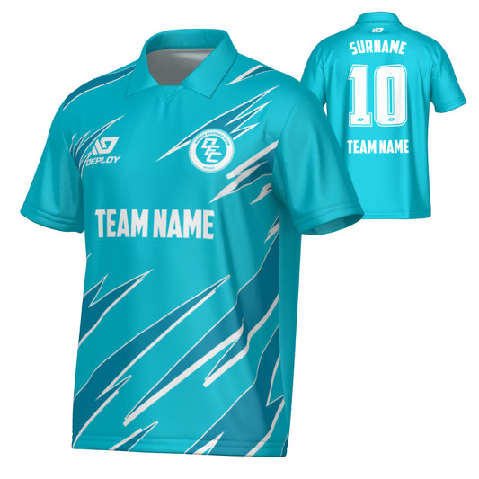 Sharp Collared Jersey - Teal