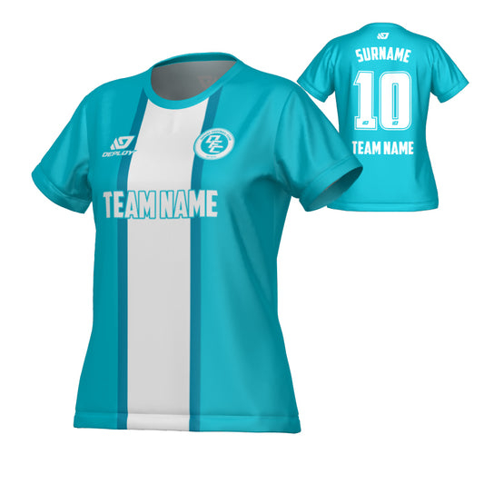 Stripe Womens Jersey - Teal