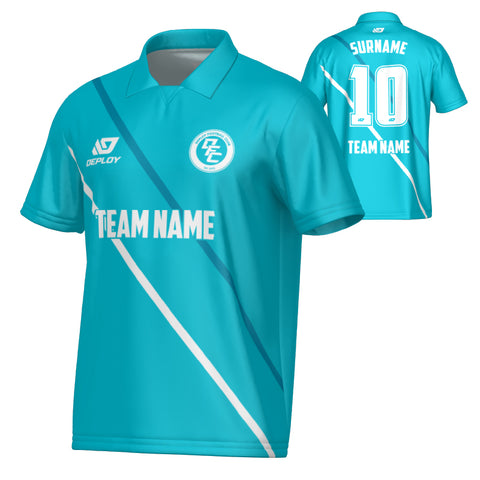 Tracks Collared Jersey - Teal