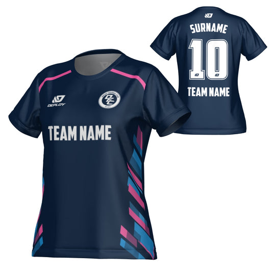Turbo Womens Jersey - Navy & Pink