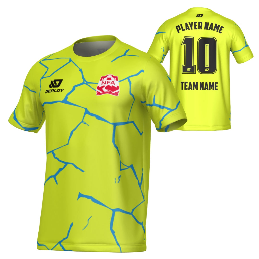 NEPEAN FA SUMMER - CRACKS - NEON YELLOW