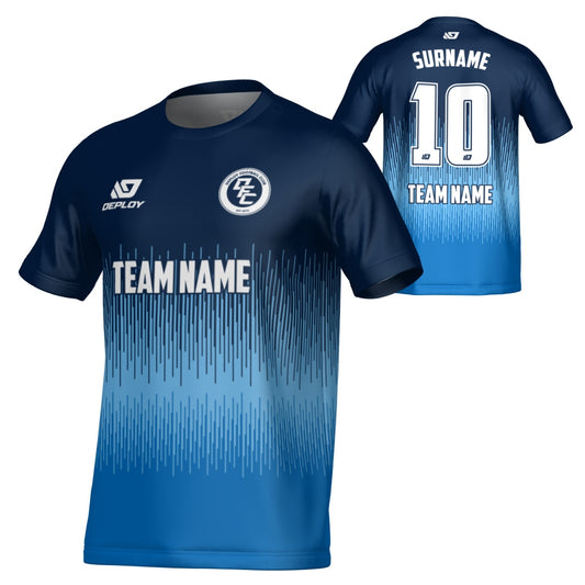 Fade Jersey - Navy & Sky Blue