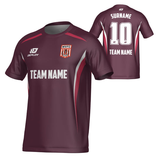 MOSS VALE FC SUMMER - ARC - MAROON