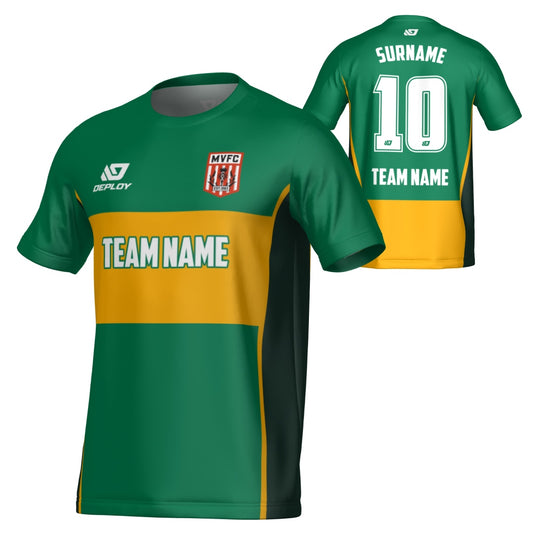 MOSS VALE FC SUMMER - SHIFT - GREEN & GOLD