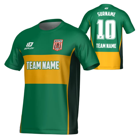 MOSS VALE FC SUMMER - SHIFT - GREEN & GOLD