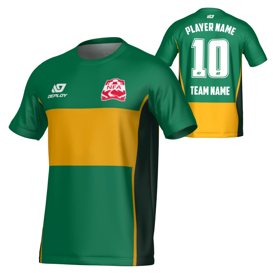 NEPEAN FA SUMMER - SHIFT - GREEN & GOLD