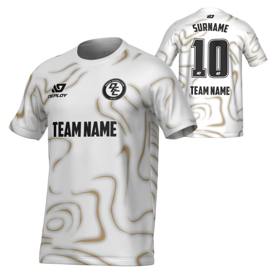 Marble Jersey - White