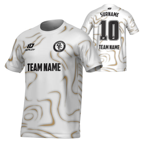 Marble Jersey - White